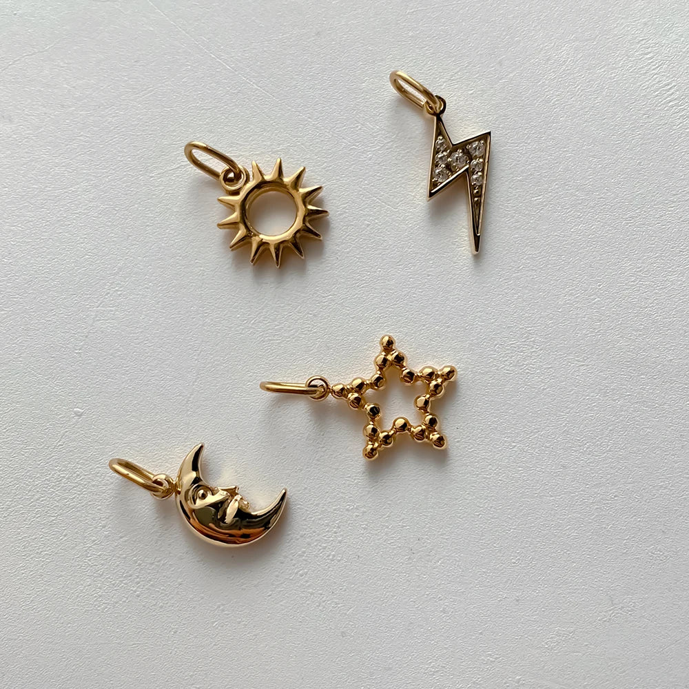 Star Sun Moon Charms