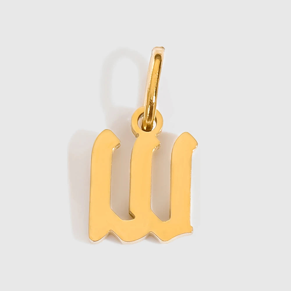 Old Style Letter Charm