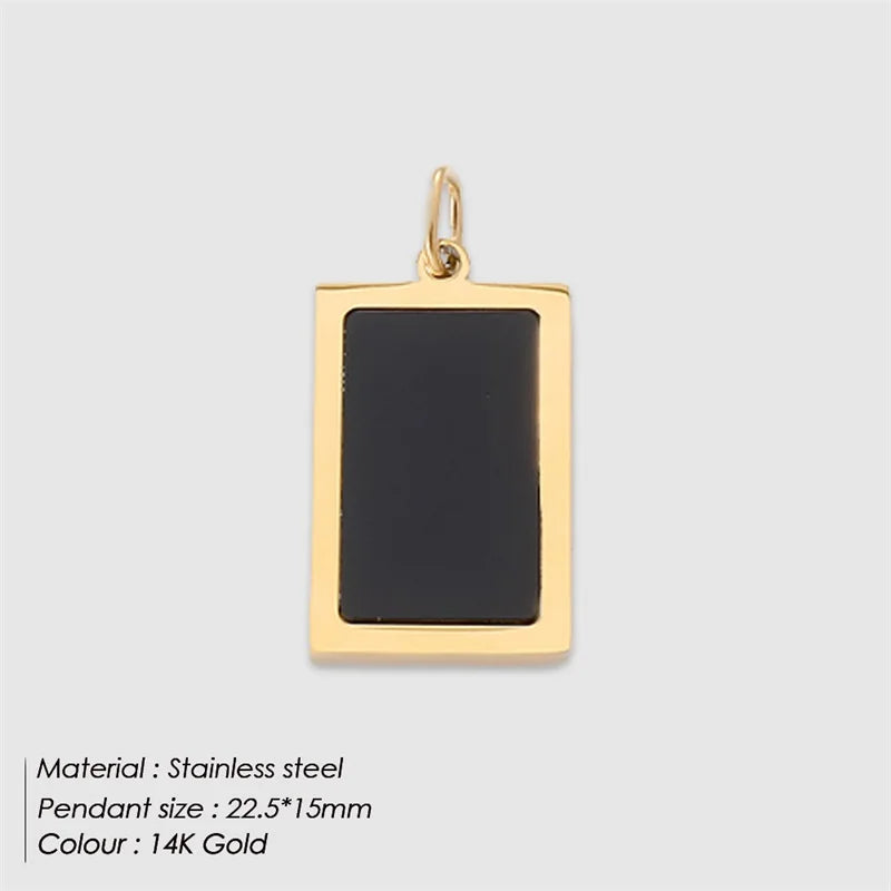Vintage Rectangle Anhänger