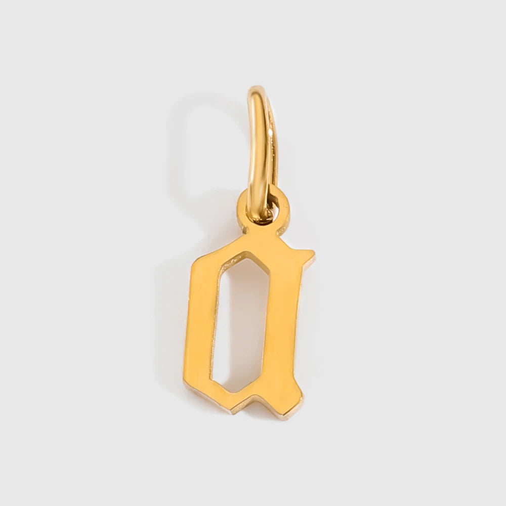 Old Style Letter Charm