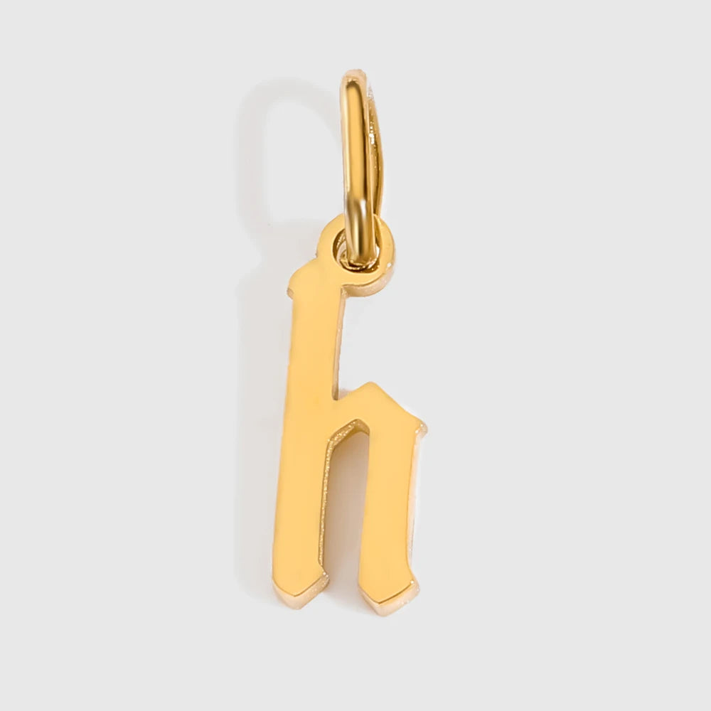 Old Style Letter Charm