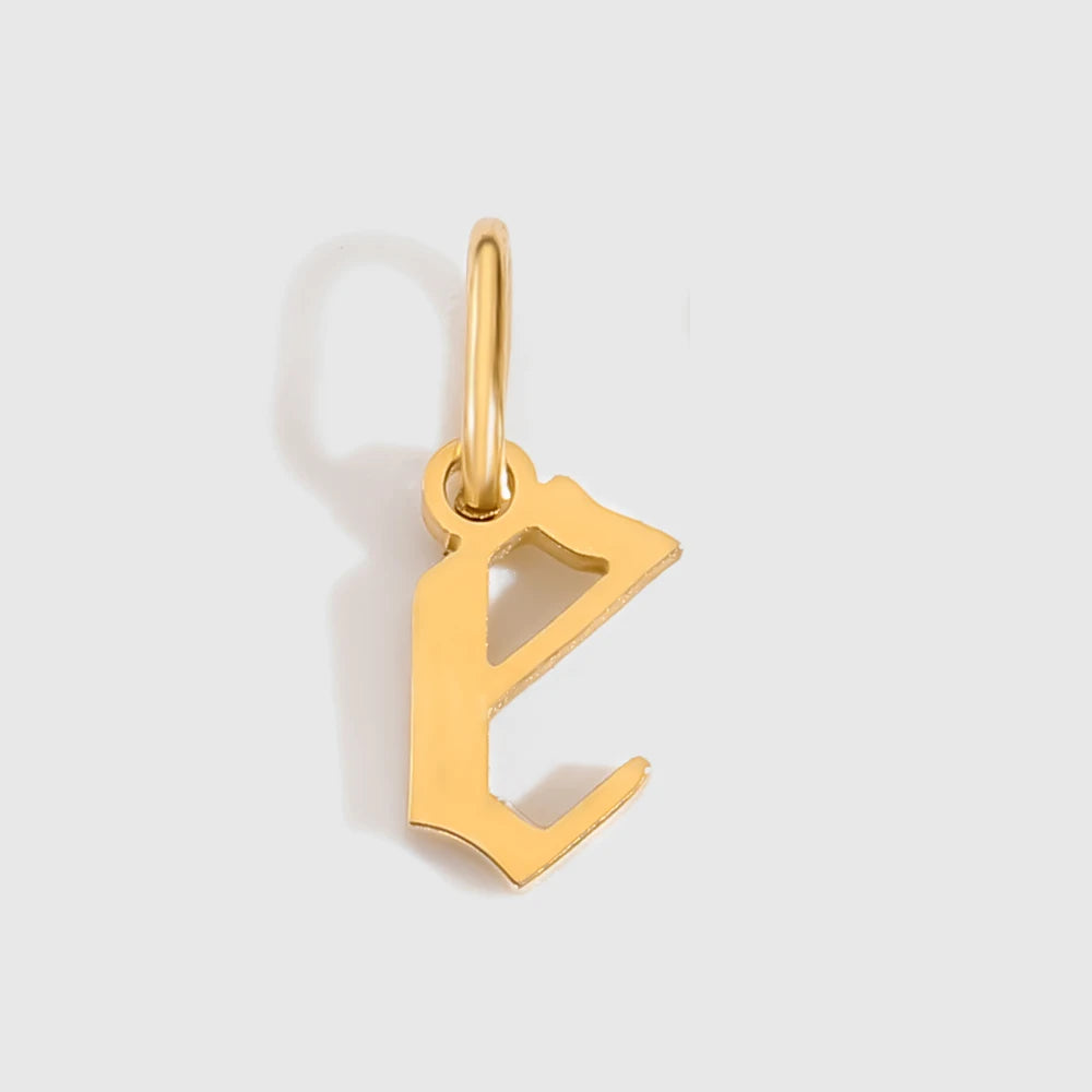 Old Style Letter Charm