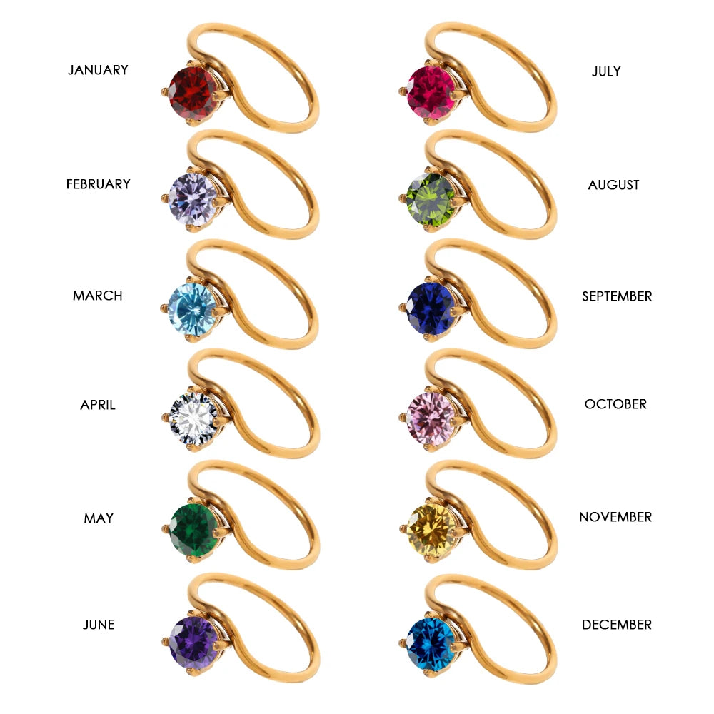 Birthstone Cubic Ring