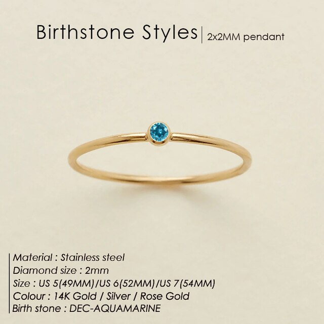 BIRTHSTONE CLASSIC Ring SILVER