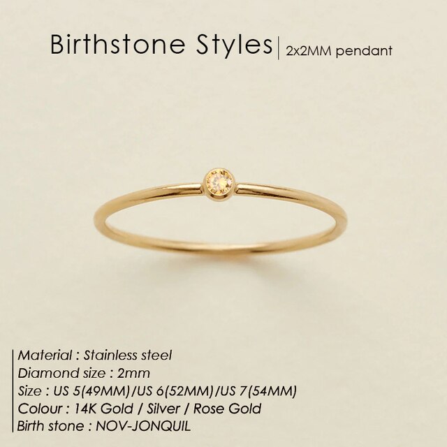BIRTHSTONE CLASSIC Ring GOLD