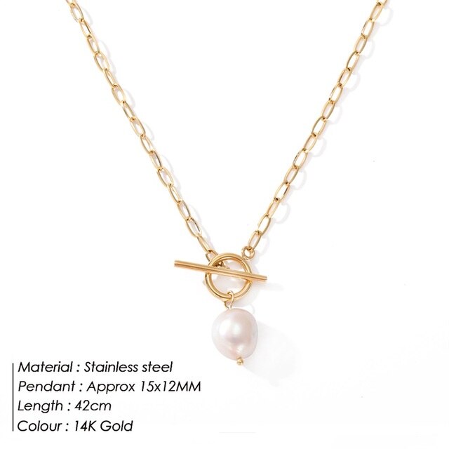 PERLA TOGGLE Paperclip KETTE