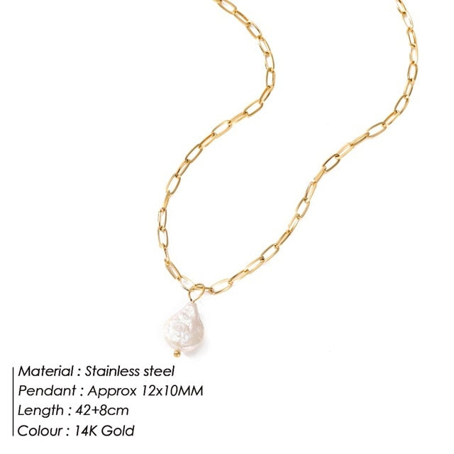 PERLA Paperclip Kette