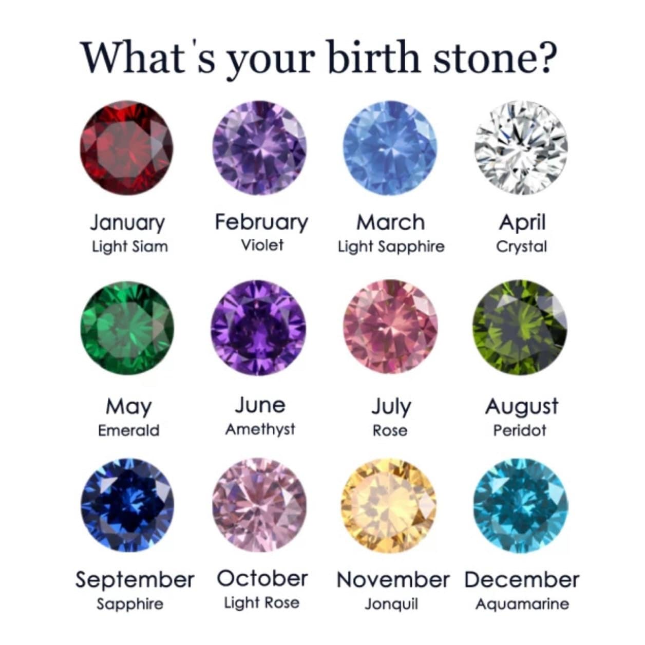 Birthstone September Zirconia Kette