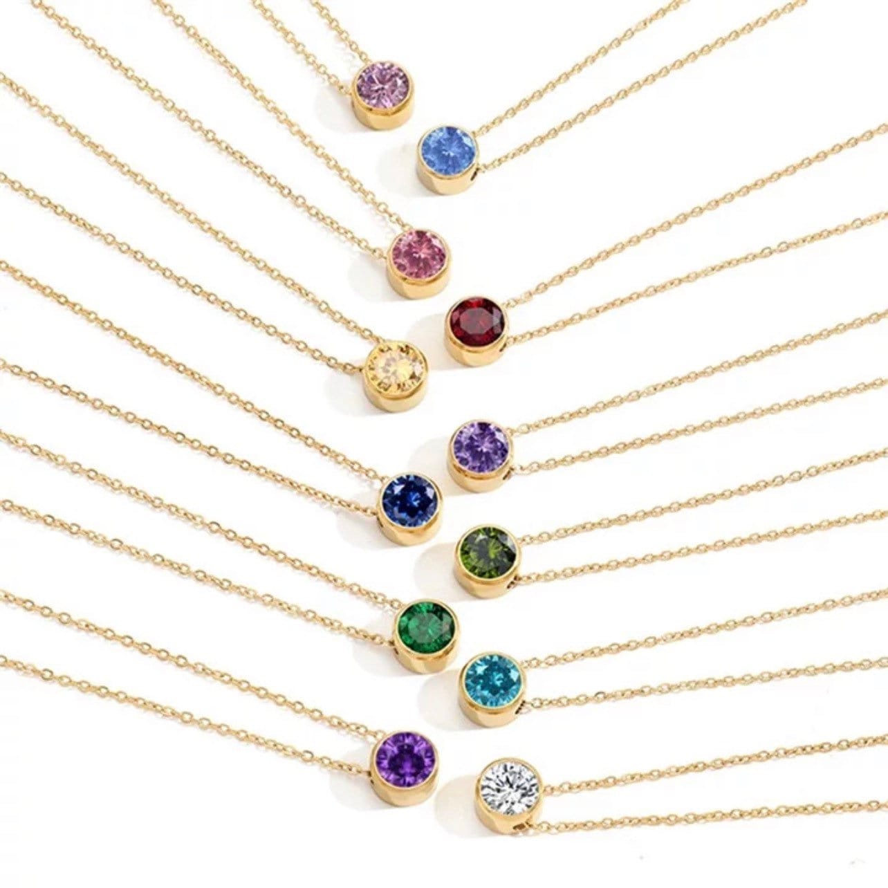 Birthstone September Zirconia Kette