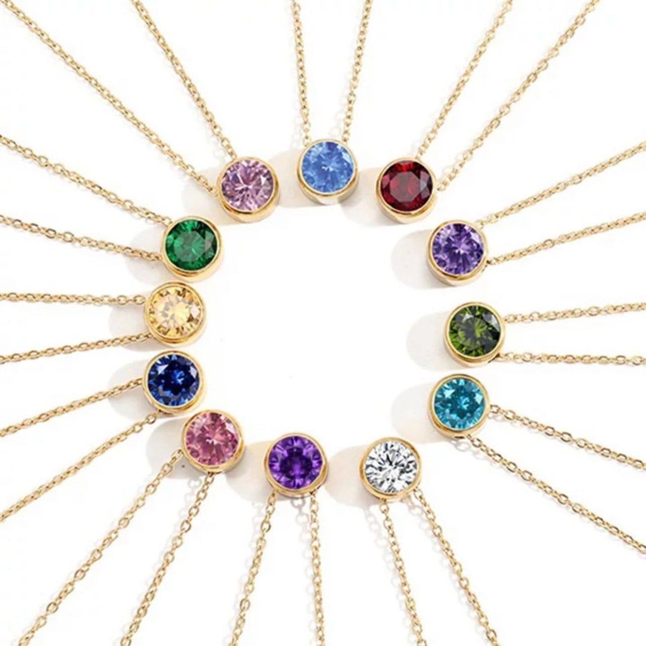 Birthstone September Zirconia Kette