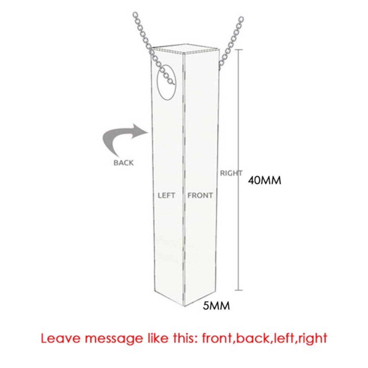 BLOCK BAR NECKLACE