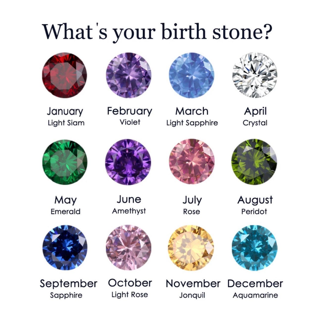 Birthstone minimalist Ohrstecker