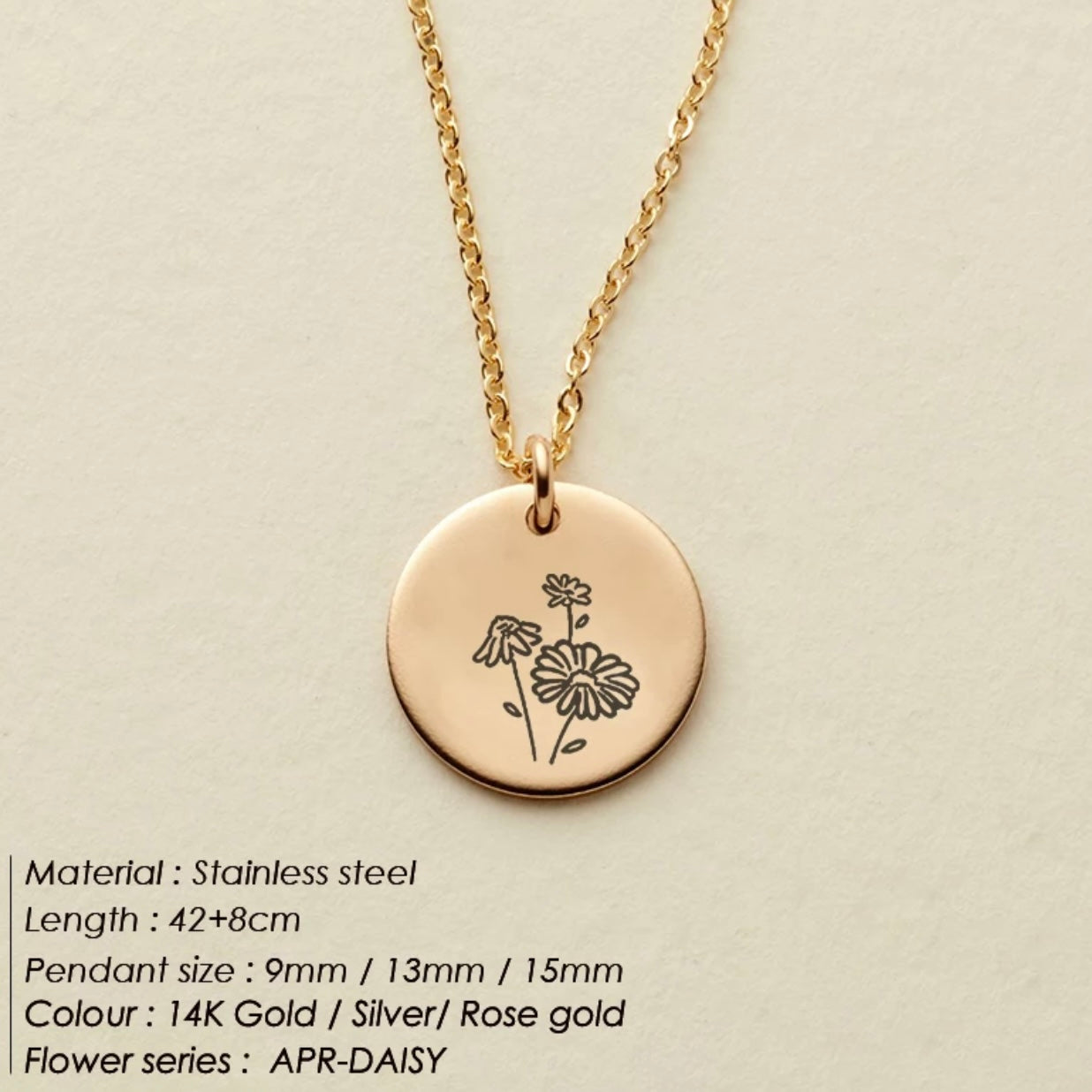 Geburtsblumen Kette