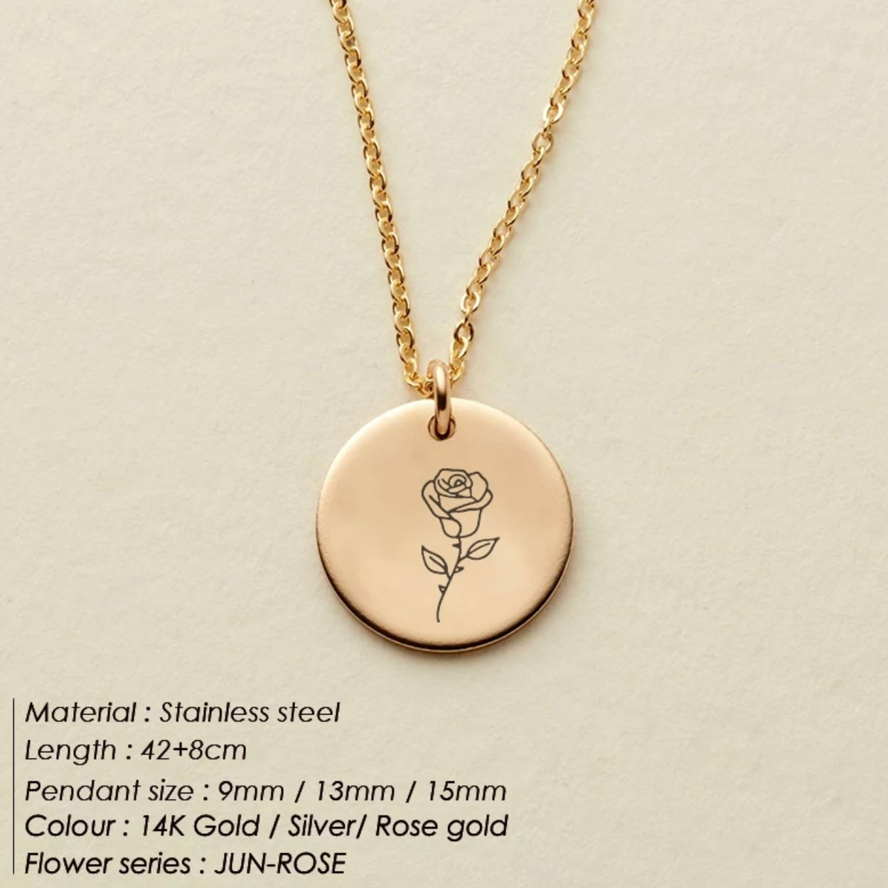 Geburtsblumen Kette