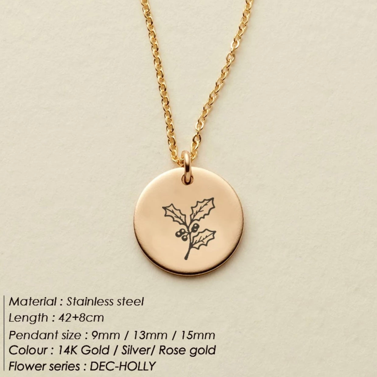 Geburtsblumen Kette
